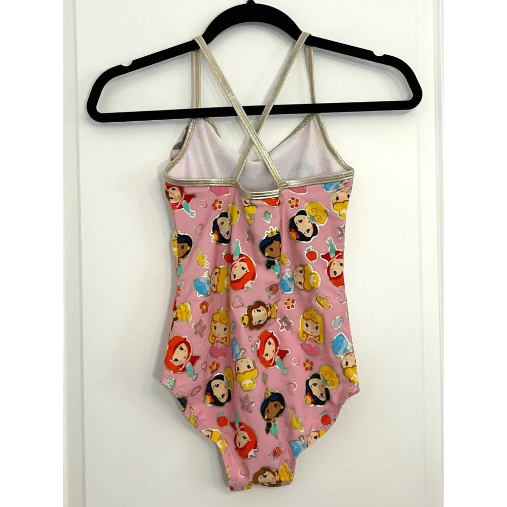 Disney Store Princess Swimsuit One Piece Size 9/10 Ruffle